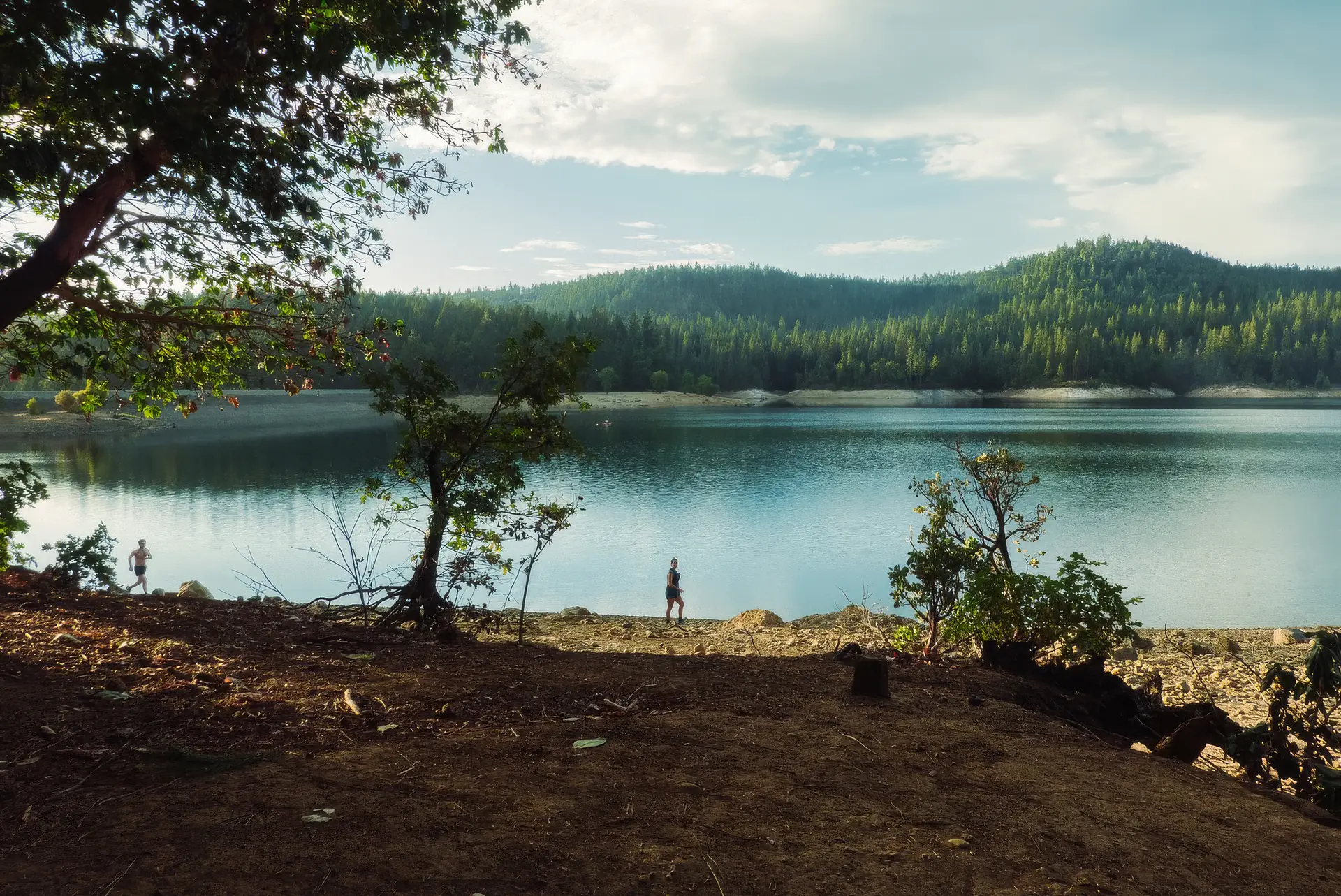 Scott's Flat Lake, a mile from Stone House Lodge in Nevada City